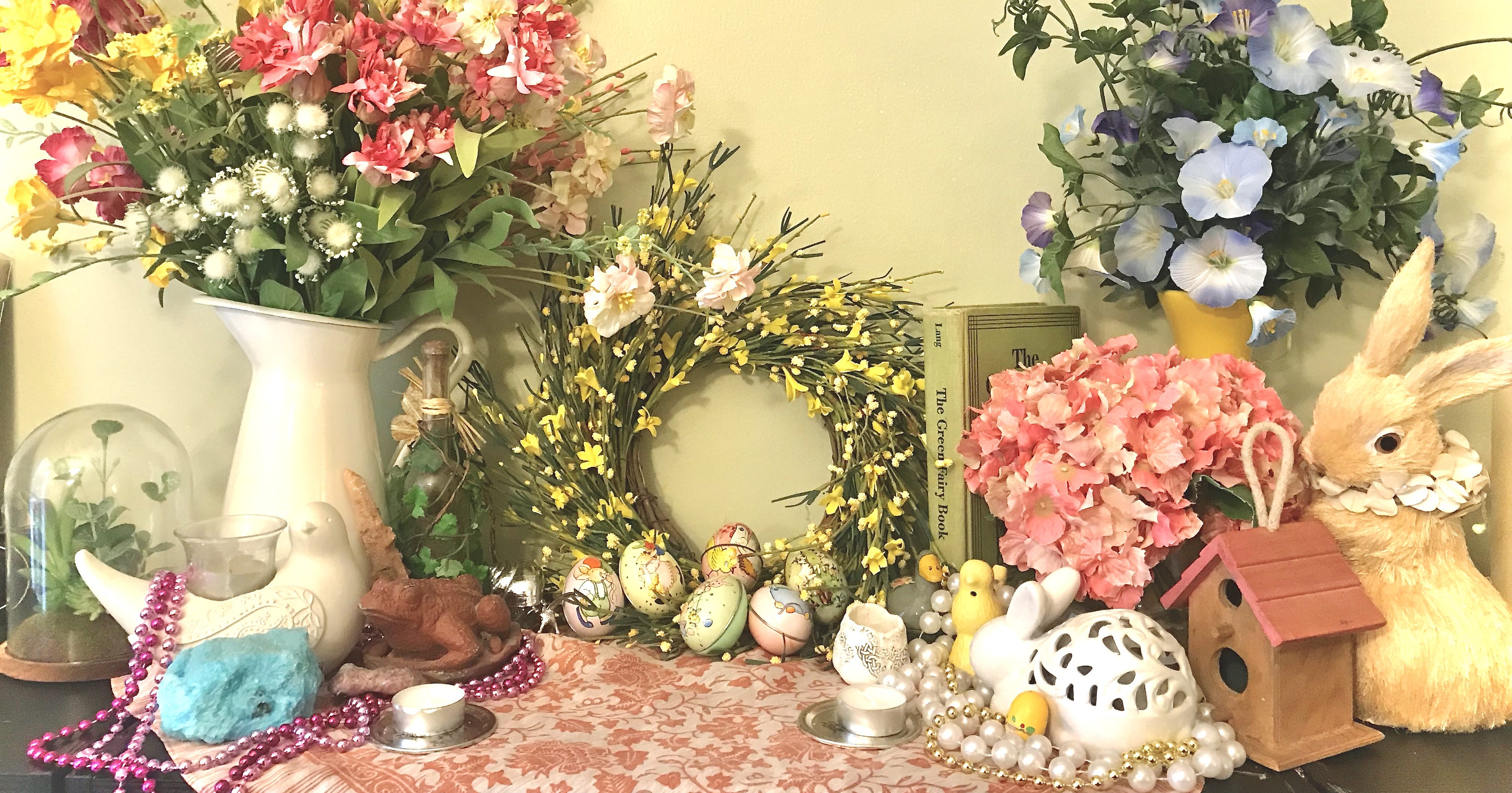 Vernal Equinox Full Worm Moon Altar Hag Stone Journal Vernal Equinox Full Worm Moon Altar Hag Stone Journal